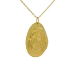 Collier doré médaille divinité indienne Shiv Shakti 42 cm