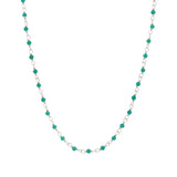Santa Maria Necklace in 925 Silver and Green Onyx