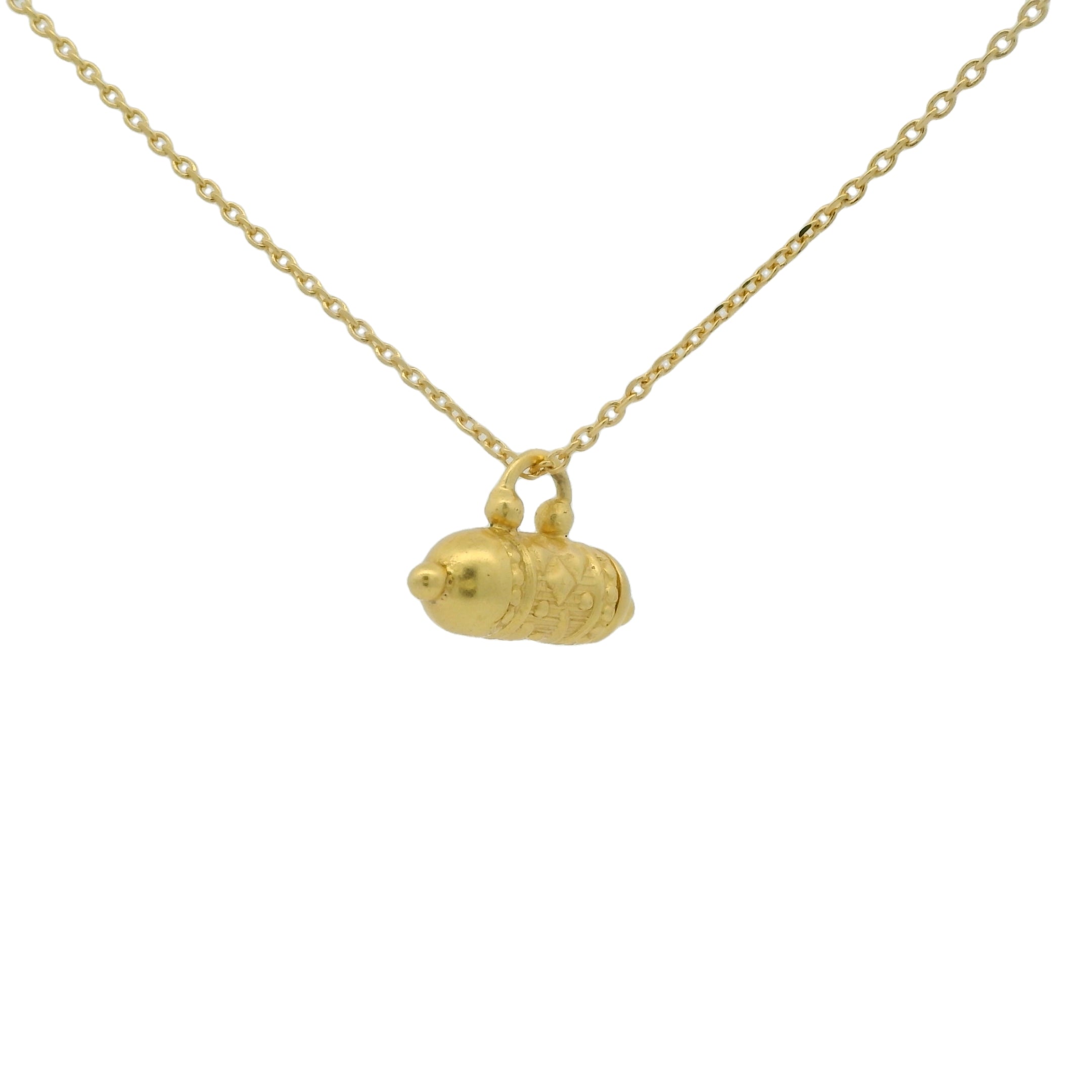 Collier doré et talisman porte bonheur 42 cm