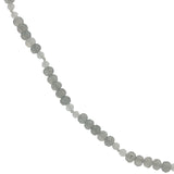 Collier doré avec alternance de labradorite et pierre de lune 60 cm
