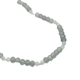 Collier doré avec alternance de labradorite et pierre de lune 60 cm