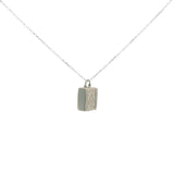 Collier argent 925 boite Tabiz losange 42 cm