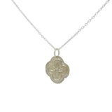 925 silver and flower necklace