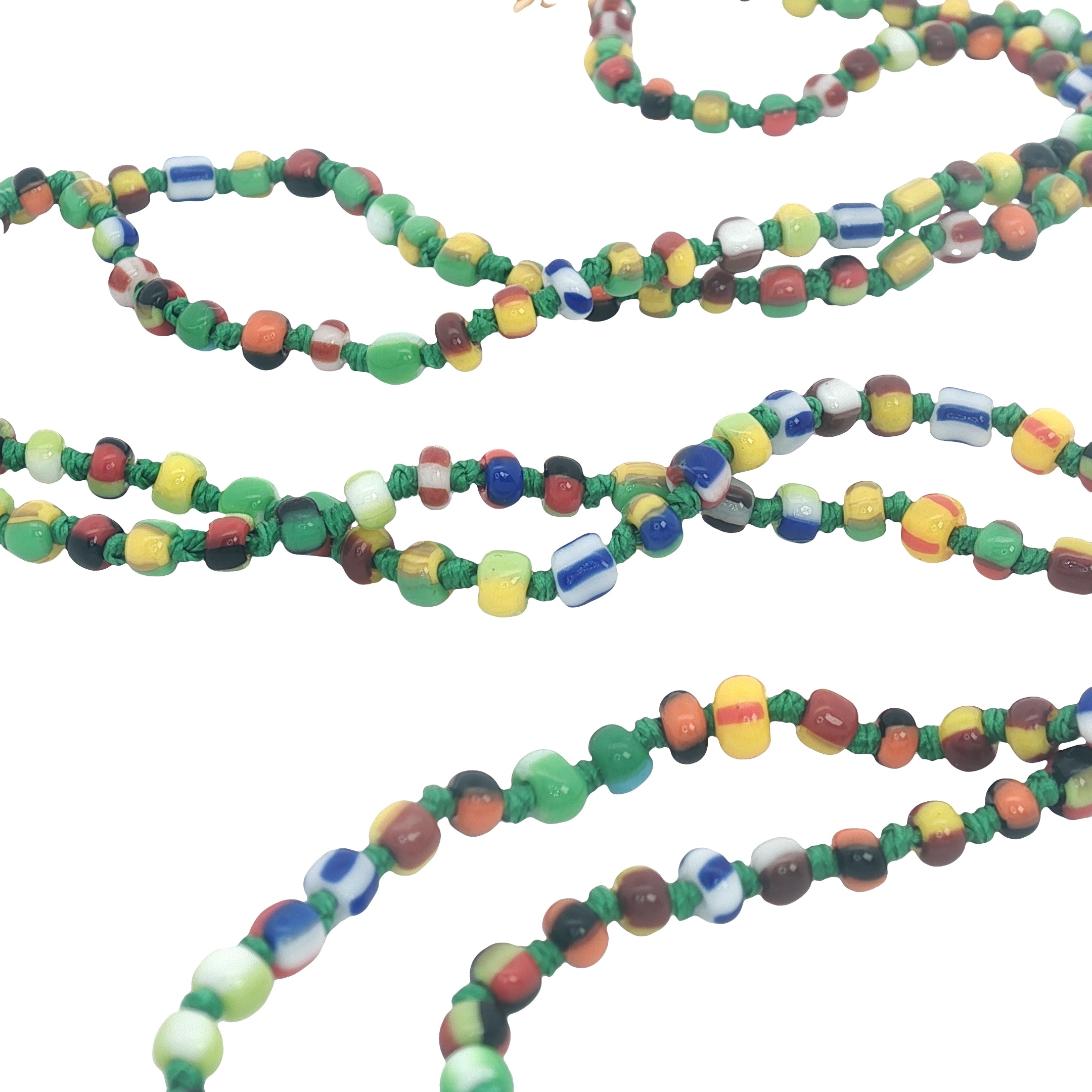 Collier doré perles multicolores tortue lapis lazulis 75 cm