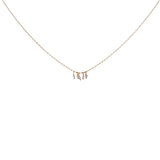 Collier doré pampilles pierres naturelles 40 cm
