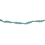 Chaine de cheville dorée cordon turquoise avec apatite