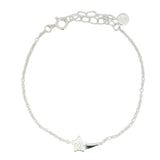Bracelet en argent 925 étoile filante avec zircons blancs