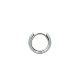 Mini créole fermée bombée et lisse argent 925