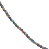 Collier doré perles multicolores et perle de culture 42 cm
