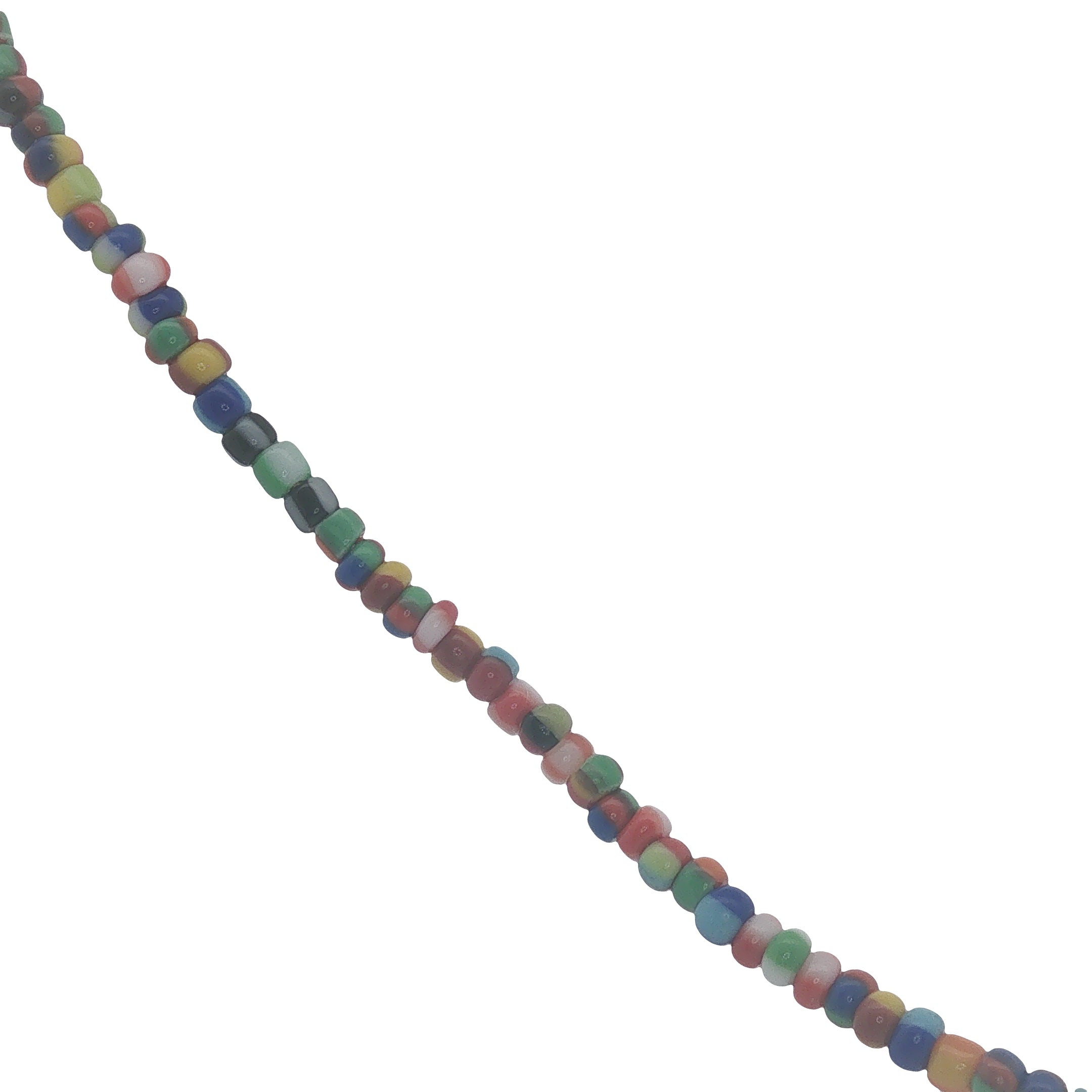 Collier doré perles multicolores et perle de culture 42 cm