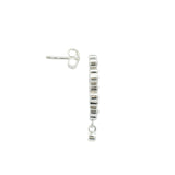 925 silver earrings with zircons and tassel ring