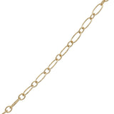 Collier doré oeil évidé avec prehnite 50 cm