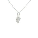 925 silver necklace with moonstone ladybug pendant