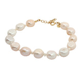 Cultured pearl duo bracelet