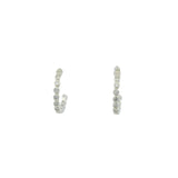 Mini créoles argent 925 et zircons blancs