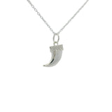 Collier en argent 925 petite corne 42 cm
