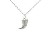 Collier en argent 925 petite corne 42 cm