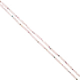 Collier doré quartz rose tourmaline médaille lune et étoile des vents 42 cm