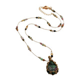Johri Bazaar Woven Stone Necklace