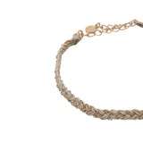 Braided cord and chain PM bracelets
