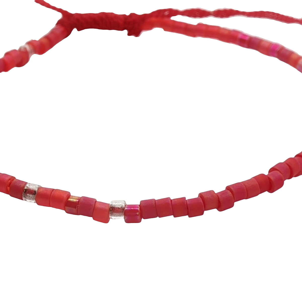 Colorful miyuki beaded cord bracelet