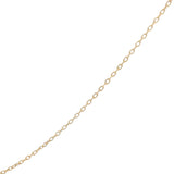 Collier doré petites pierres en quartz fumé 40 cm