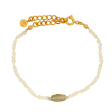 Golden duo stone bracelet