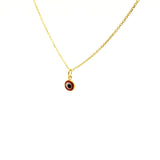 Gold colored eye necklace