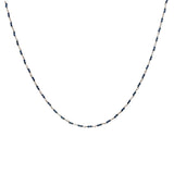 Collier doré avec duo lapis lazuli 60 cm