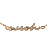 Gold wish zircons bracelet