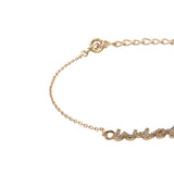 Gold wish zircons bracelet