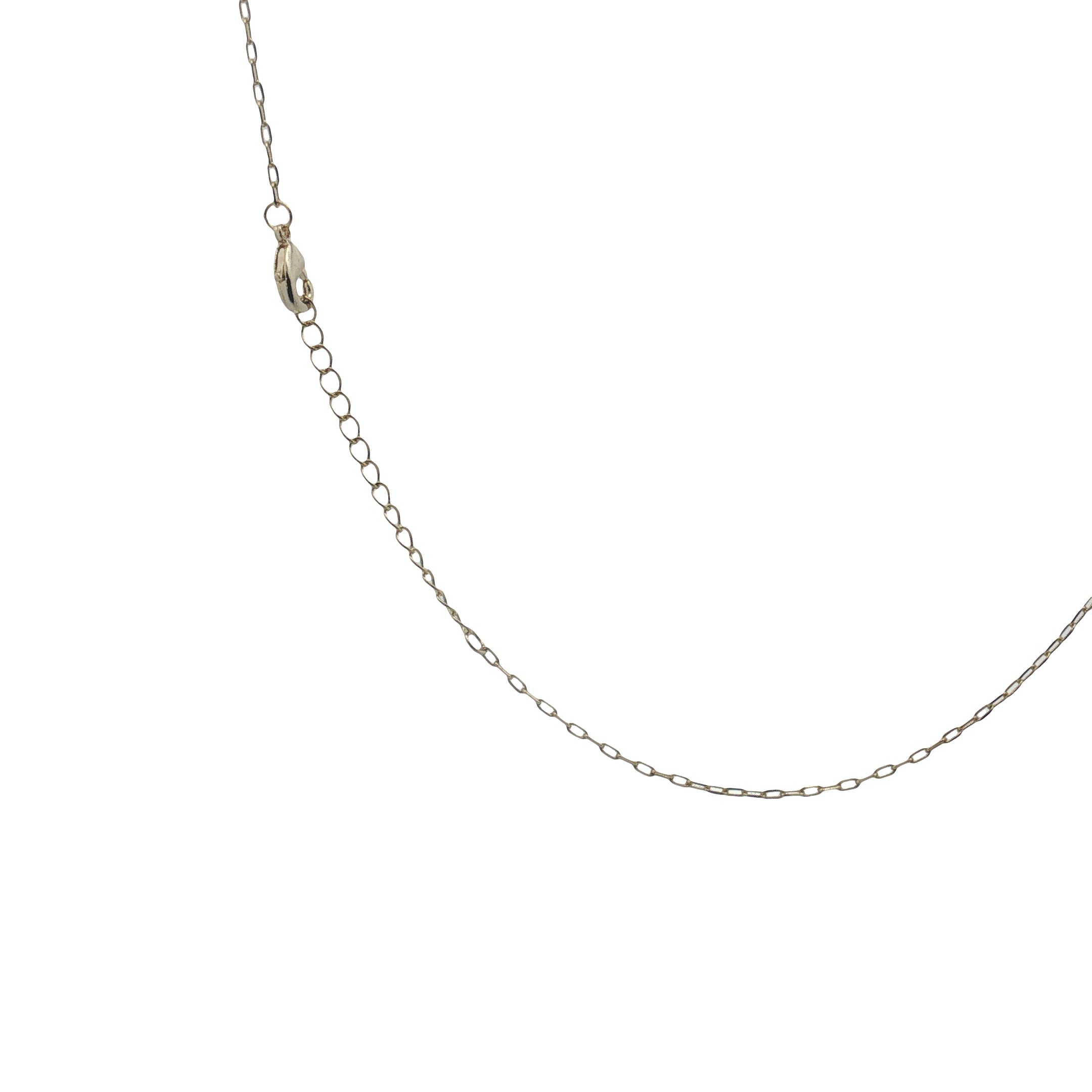 Collier doré maille rectangle 1 mm