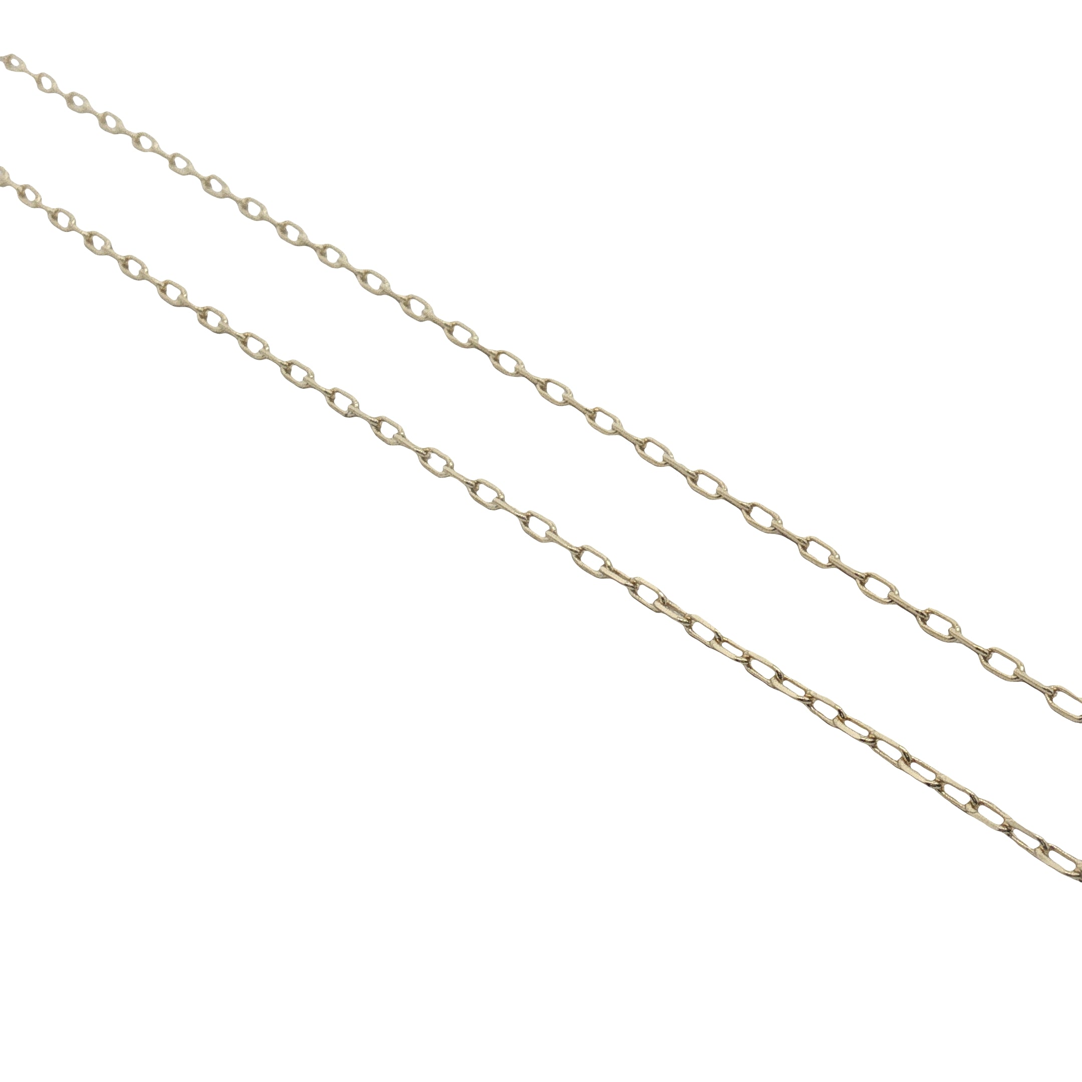 Collier doré maille rectangle 1 mm