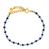 Half cord and natural stone bracelet