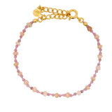 Half cord and natural stone bracelet