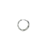 Mini créole fermée argent 925 maille marine avec zircons