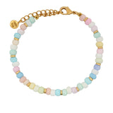 Pastel multicolored beaded bracelet