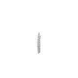 Mini créole fermée argent 925 avec zircons et boules