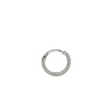 Mini créole fermée argent 925 avec zircons et boules