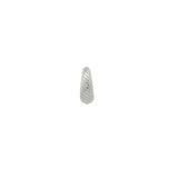Mini créole fermée striée argent 925 11 mm