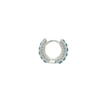 Mini créole fermée avec turquoise et zircons