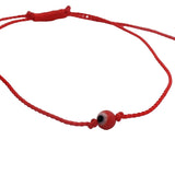Bracelet cordon fin coloré petit oeil