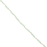 Collier doré prehnite scarabée taillé dans quartz citron 60 cm
