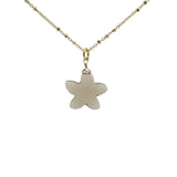 Collier doré étoile de mer taillée dans quartz fumé 42 cm