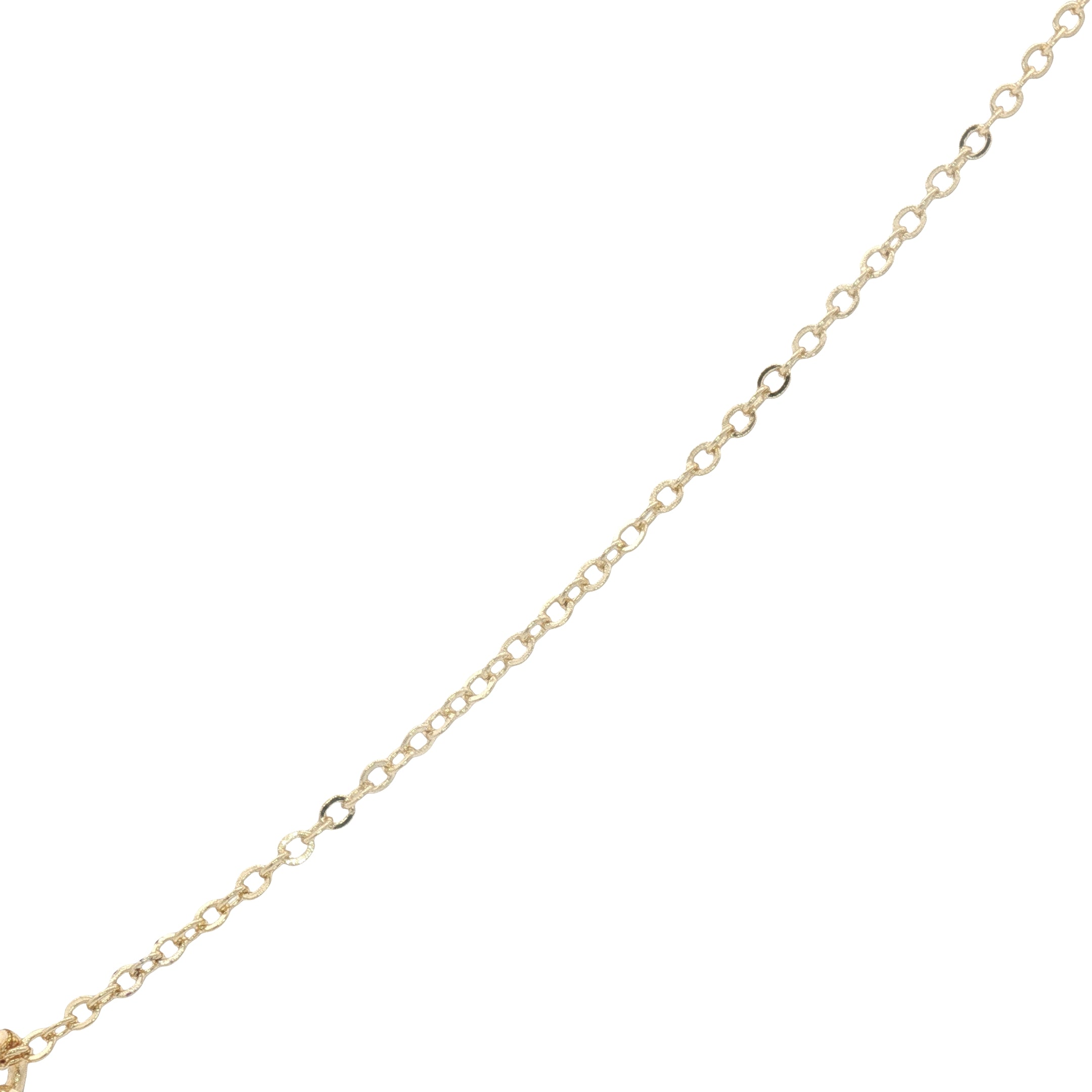 Collier doré petit oeil avec zircon 38 cm