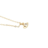 Collier doré petit oeil avec zircon 38 cm