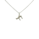 Collier argent 925 Haï avec zircons 42 cm