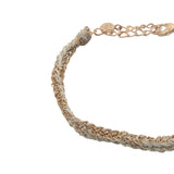 GM braided cord and chain bracelets