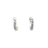Twisted 925 silver creoles