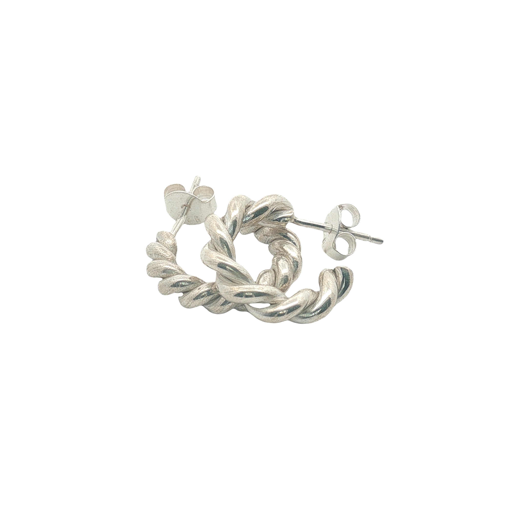 Créoles argent 925 torsadées